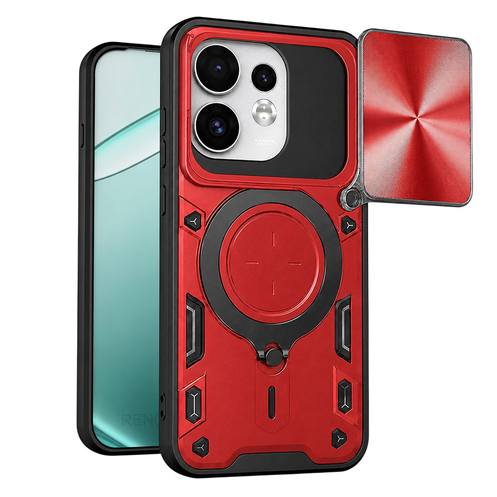 Θήκη για Oppo Reno16 / Reno16 Pro, Techsuit, CamGuard Pro, Κόκκινο