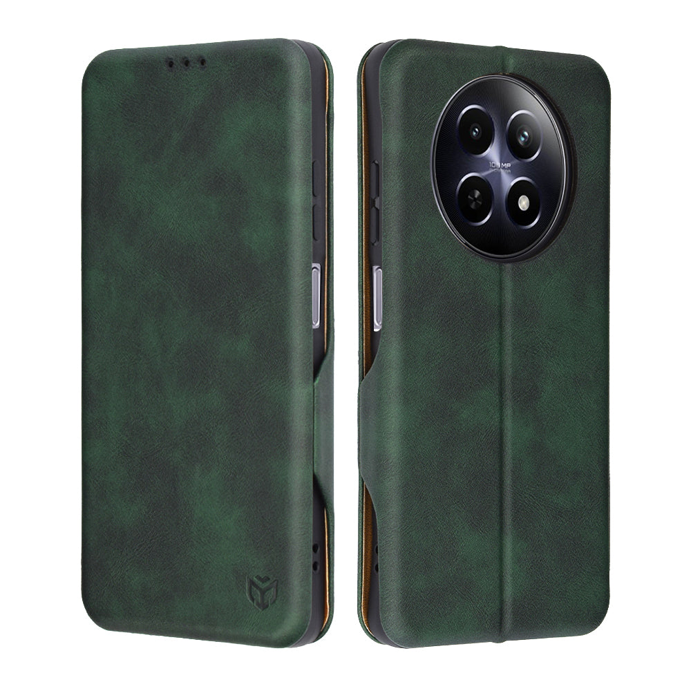 Θήκη για Realme 12x / 12, Techsuit, Safe Wallet Plus, Πράσινο