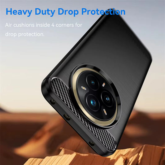 Case for Realme 14 Pro+, Techsuit, Carbon, Black