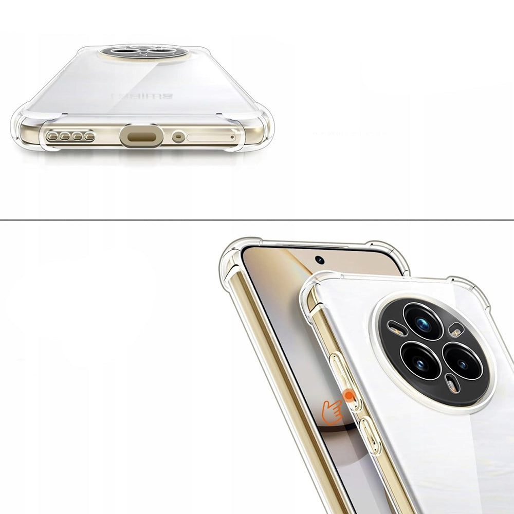 Θήκη για Realme 14 Pro+, Techsuit, Ανθεκτική σε Κρούσεις Διαφανής, Διάφανη