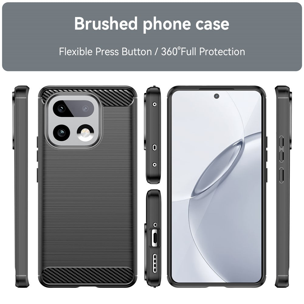 Θήκη για Realme 16 Pro+, Techsuit, Καρμπόν, Μαύρη