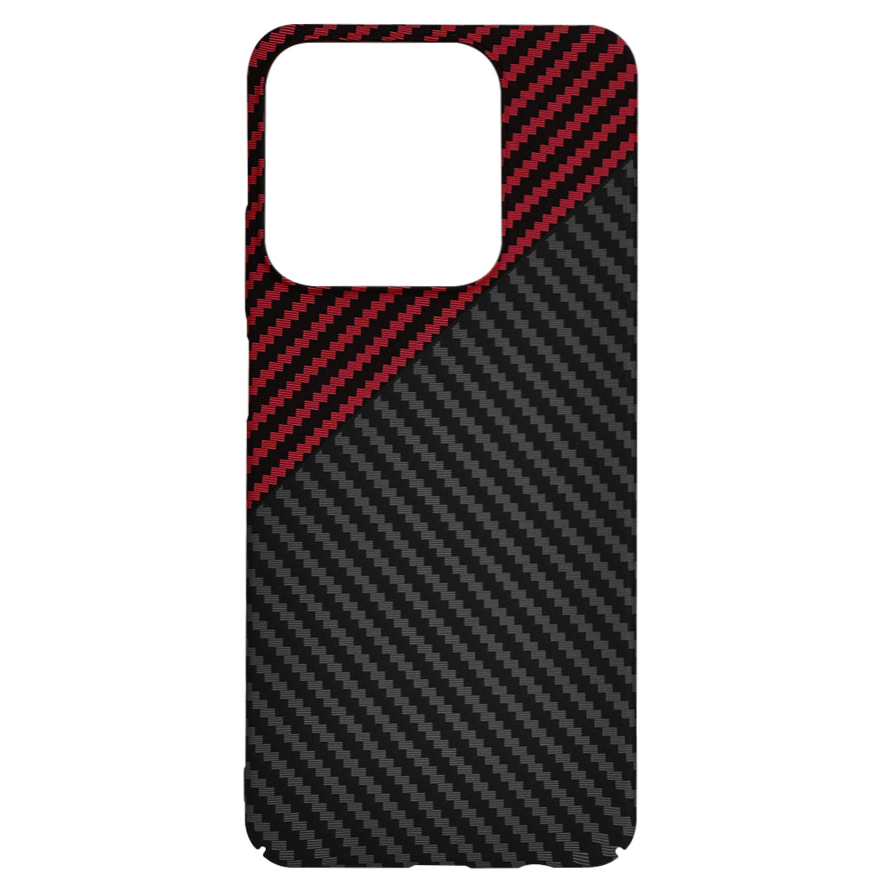 Θήκη για Realme C63 / C61, Techsuit, Carbonite FiberShell, Μαύρο Κόκκινο