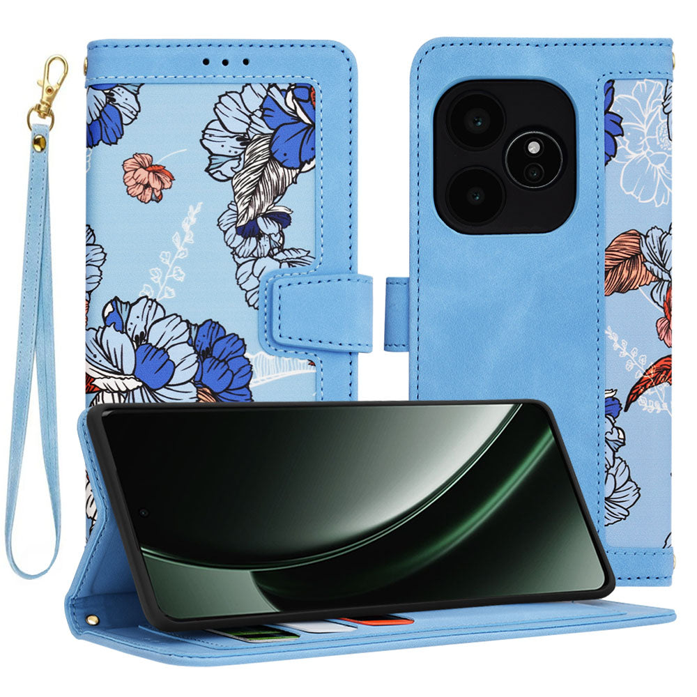 Θήκη για Realme GT 6T / GT 6, Techsuit, FlipCraft, Μπλε
