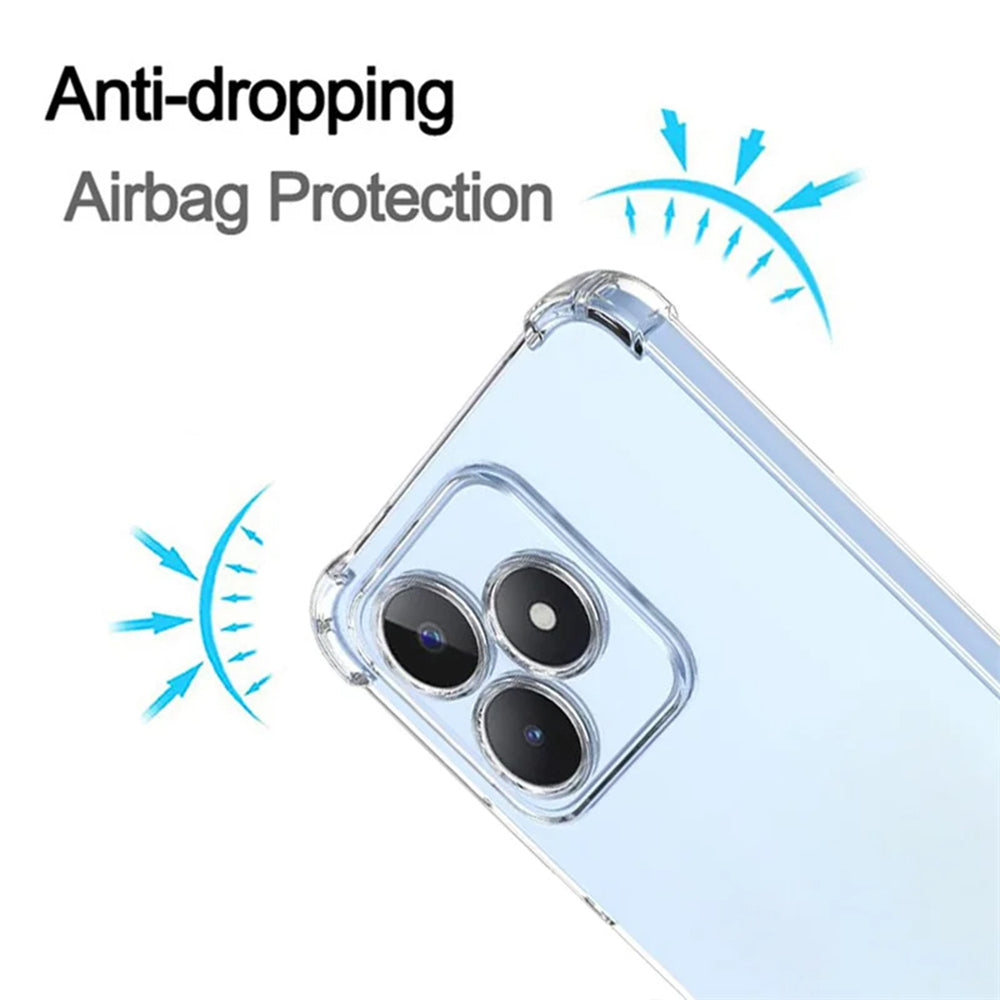 Θήκη για Realme Note 50 / C51, Techsuit, Ανθεκτική σε Κρούσεις Διαφανής, Διάφανη