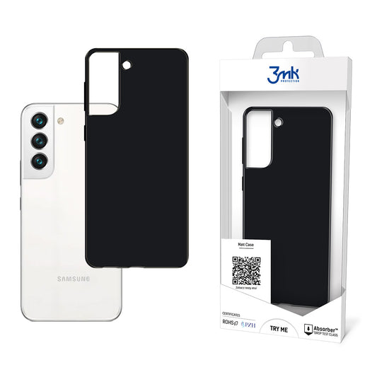 Θήκη για Samsung Galaxy S22 5G S901, 3MK, Ματ, Μαύρο