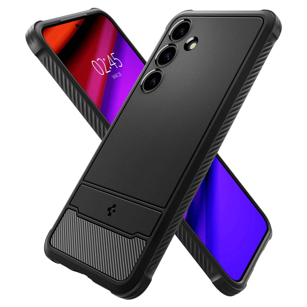 Θήκη για Samsung Galaxy S24 S921, Spigen, Rugged Armour, μαύρο ACS07346
