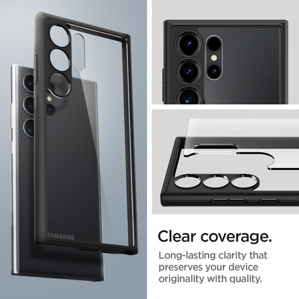 Θήκη για Samsung Galaxy S24 Ultra S928, Spigen, Ultra Hybrid, Ματ Μαύρη ACS07295