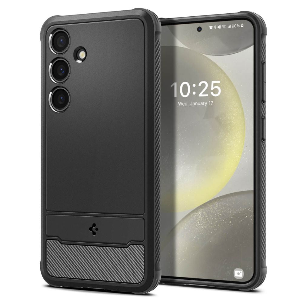 Θήκη για Samsung Galaxy S24 S921, Spigen, Rugged Armour, μαύρο ACS07346