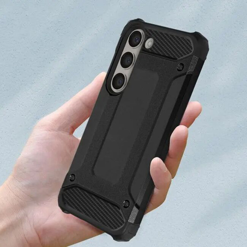 Θήκη για Samsung Galaxy A06 A065, Techsuit, Hybrid Armor, Μαύρο