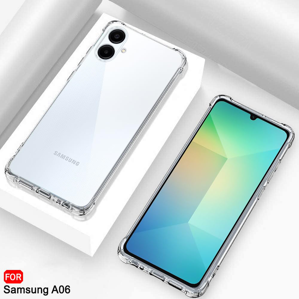 Θήκη για Samsung Galaxy A06 A065, Techsuit, Ανθεκτική σε Κρούσεις Διαφανής, Διάφανη