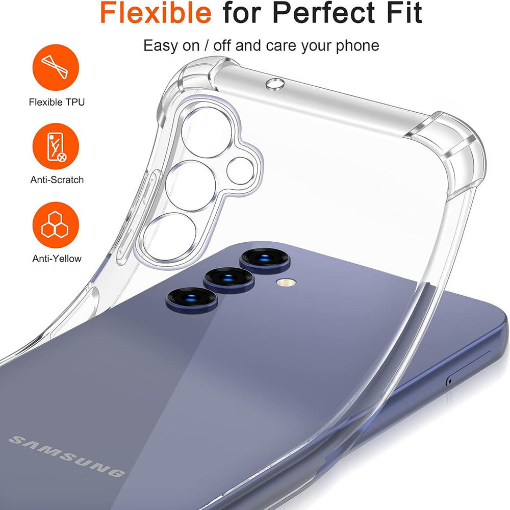Θήκη για Samsung Galaxy A10 A105, Techsuit, Ανθεκτική σε Κρούσεις Διαφανής, Διάφανη