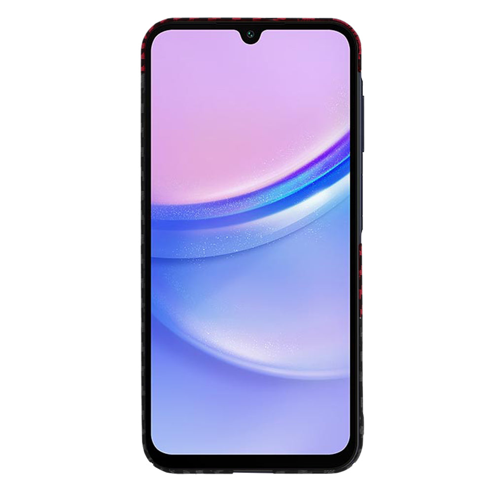 Θήκη για Samsung Galaxy A15 5G A156 / A15 A155, Techsuit, Carbonite FiberShell, Μαύρο Κόκκινο