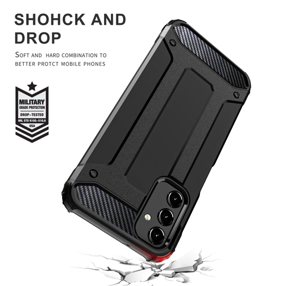 Θήκη για Samsung Galaxy A15 5G A156 / A15 A155, Techsuit, Hybrid Armor, Μαύρη