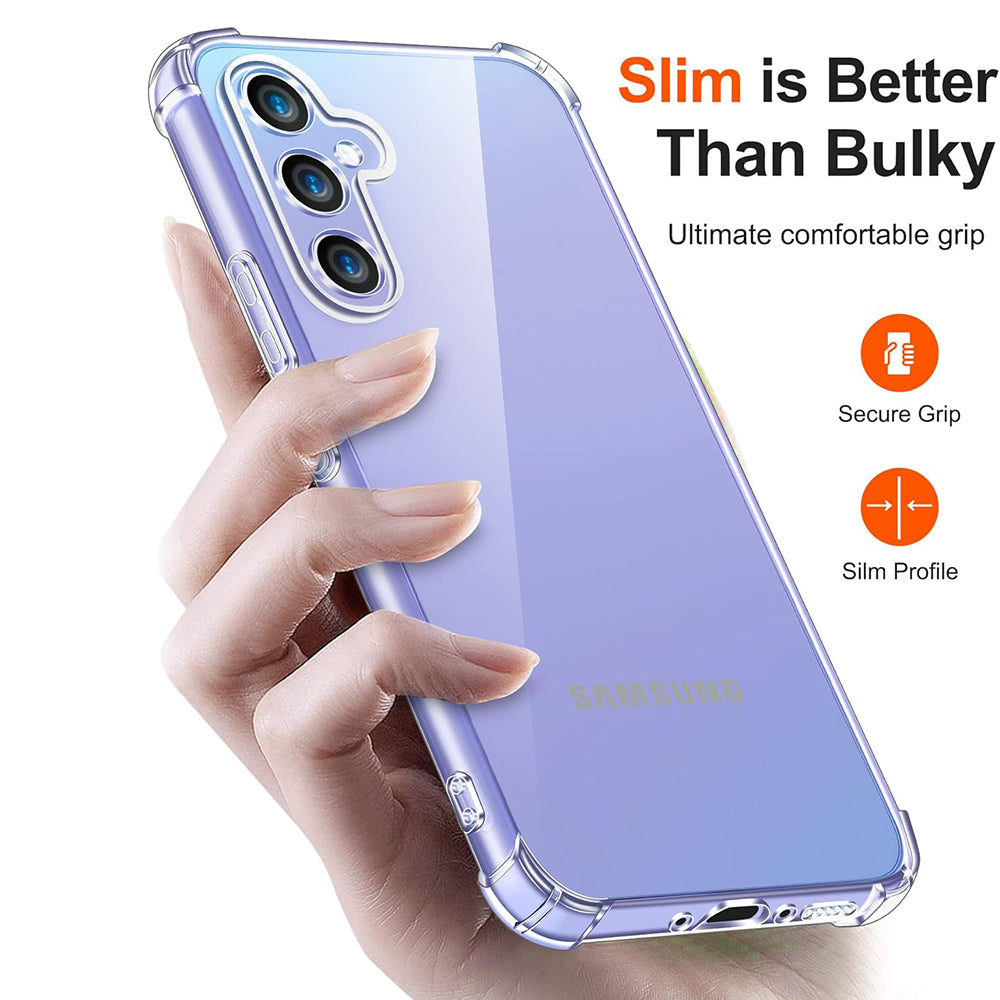 Θήκη για Samsung Galaxy A15 5G A156 / A15 A155, Techsuit, Ανθεκτική σε Κρούσεις Διαφανής, Διάφανη