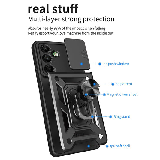 Θήκη για Samsung Galaxy A16 5G A166 / A16 4G A165, Techsuit, CamShield, Μπλε