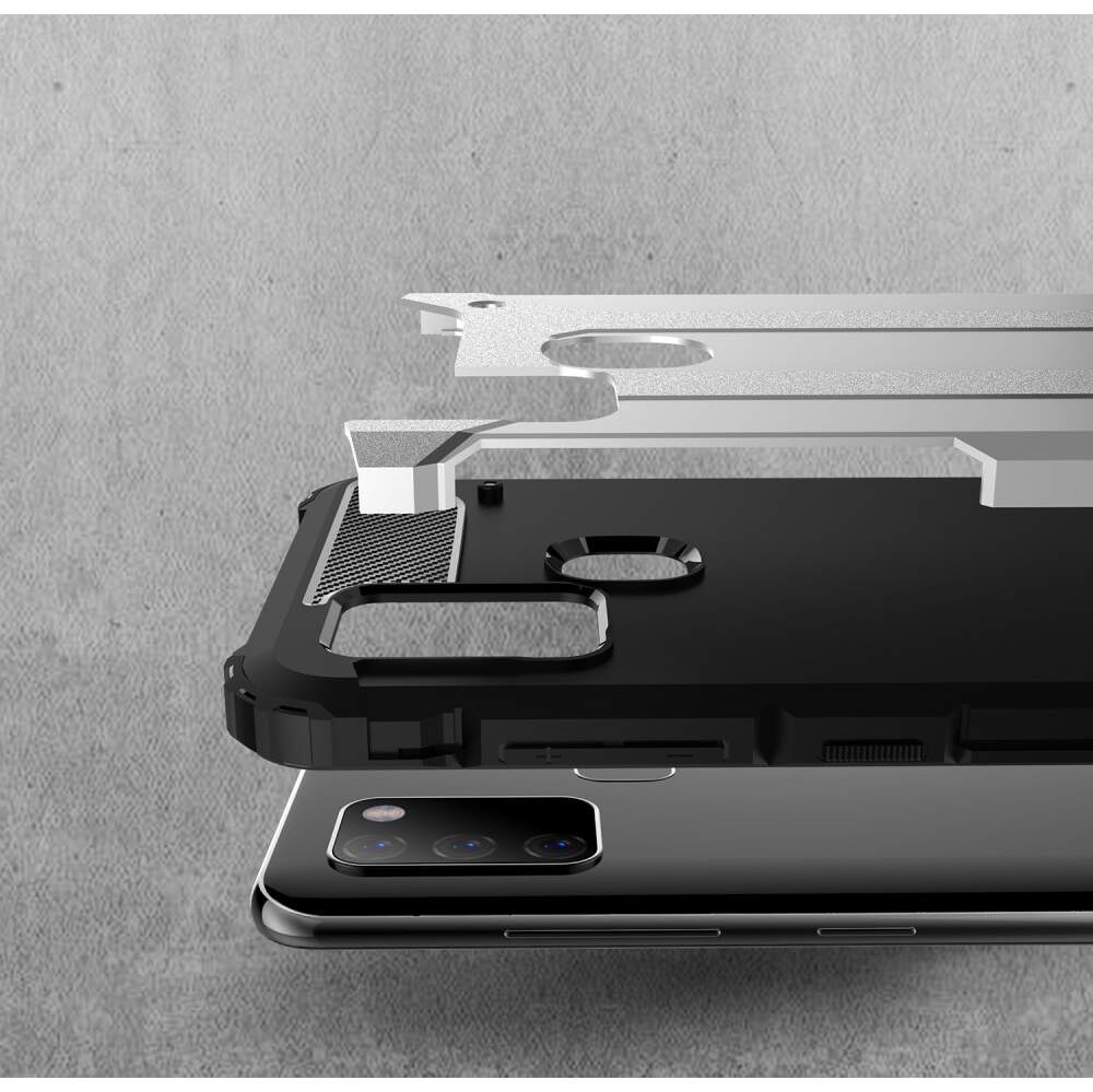 Θήκη για Samsung Galaxy A21s A217, Techsuit, Hybrid Armor, Μαύρη