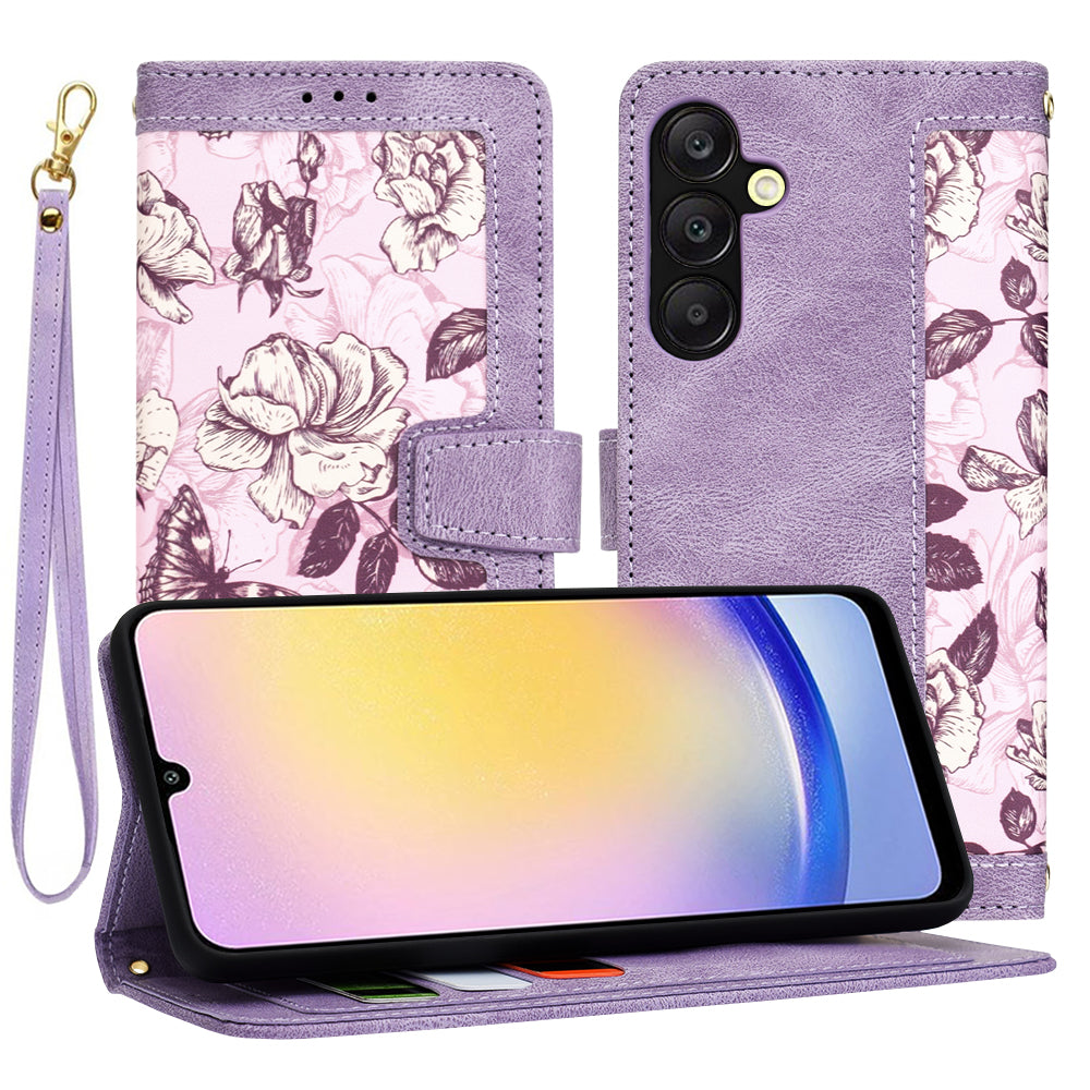 Θήκη για Samsung Galaxy A25 A256, Techsuit, FlipCraft, Μωβ