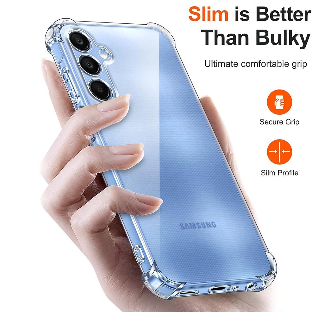 Θήκη για Samsung Galaxy A25 A256, Techsuit, Ανθεκτική σε Κρούσεις Διαφανής, Διάφανη