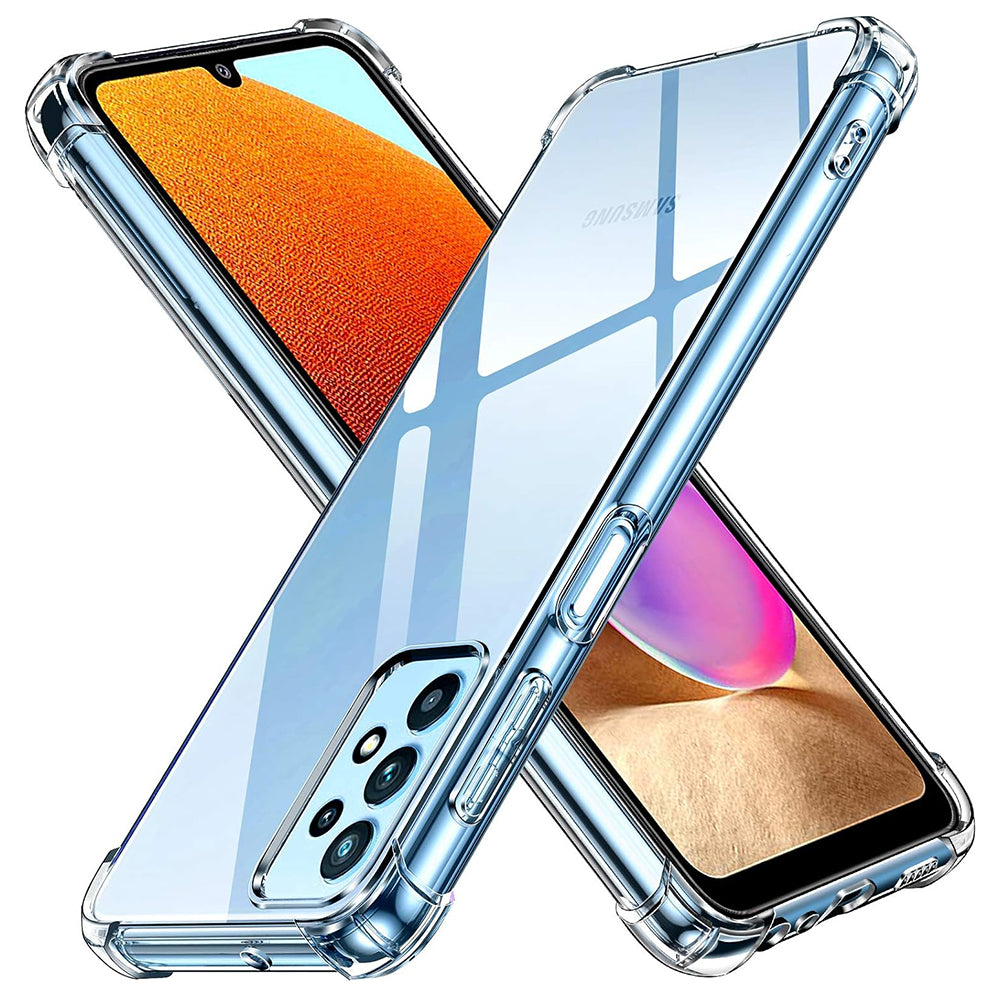Θήκη για Samsung Galaxy A32 A325, Techsuit, Ανθεκτική σε Κρούσεις Διαφανής, Διάφανη