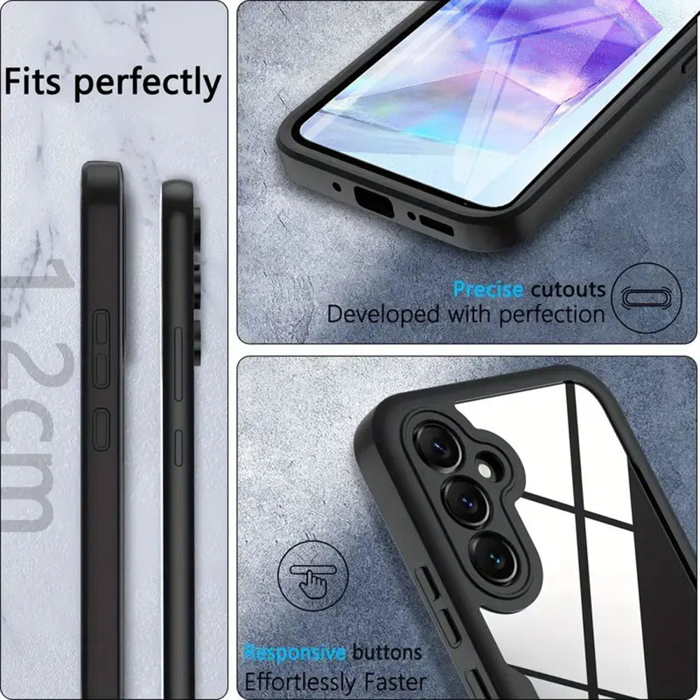 Θήκη για Samsung Galaxy A35 5G A356, Techsuit, ColorVerse 360, Μαύρο