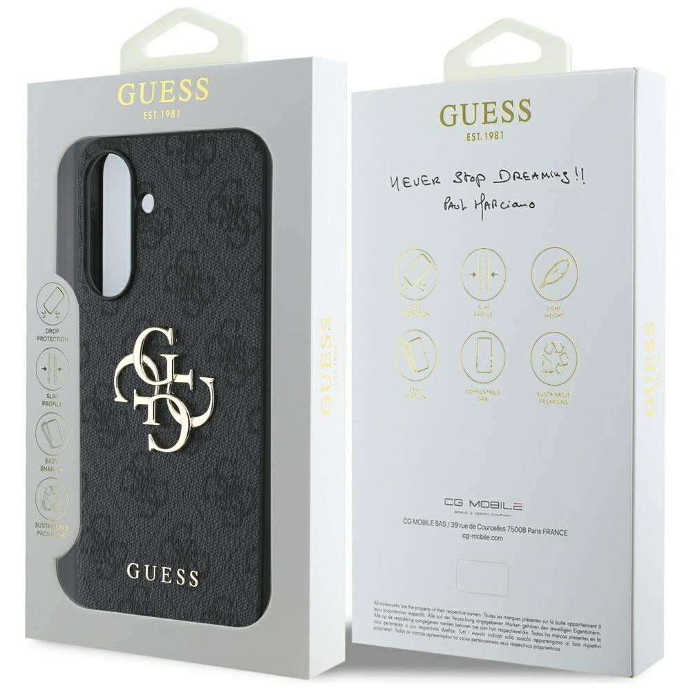 Θήκη για Samsung Galaxy A36 A366, Guess, 4G Big Logo, Μαύρη