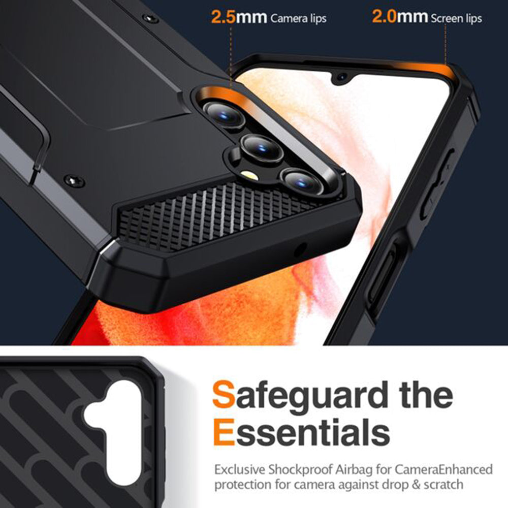 Θήκη για Samsung Galaxy A36 A366, Techsuit, Hybrid Armor, Μαύρη