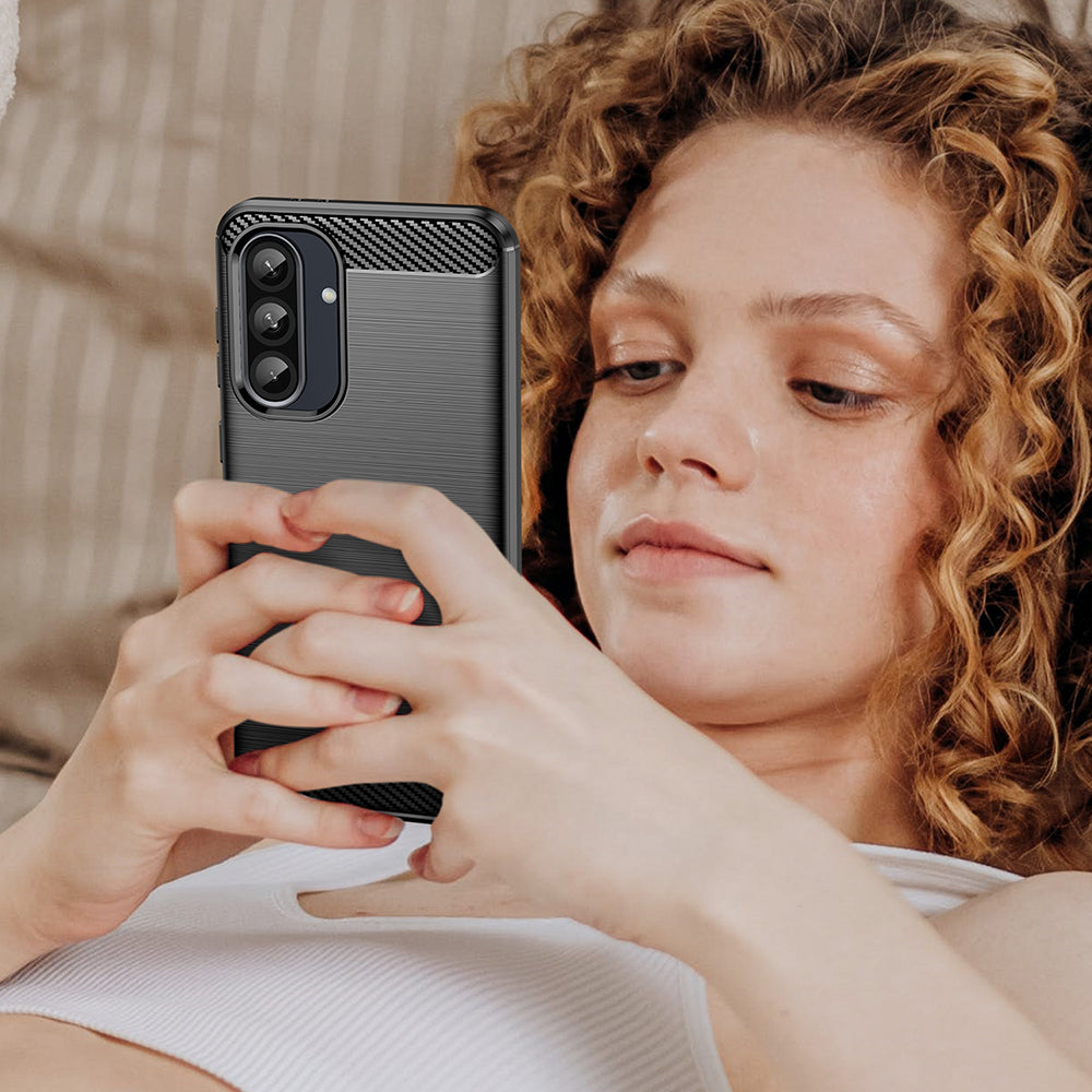 Θήκη για Samsung Galaxy A37 5G, Techsuit, Καρμπόν, Μπλε