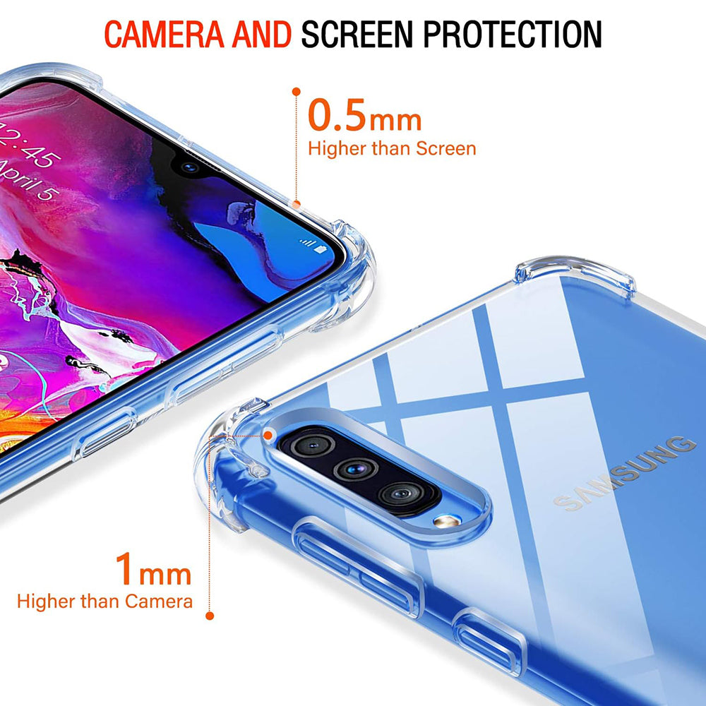 Θήκη για Samsung Galaxy A50s A507 / A30s A307 / A50 A505, Techsuit, Ανθεκτική σε Κρούσεις Διαφανής, Διάφανη