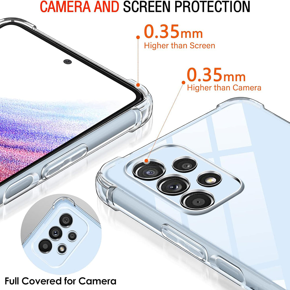 Θήκη για Samsung Galaxy A53 5G A536, Techsuit, Ανθεκτική σε Κρούσεις Διαφανής, Διάφανη