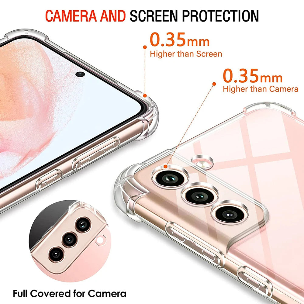 Θήκη για Samsung Galaxy A54 A546, Techsuit, Ανθεκτική σε Κρούσεις Διαφανής, Διάφανη