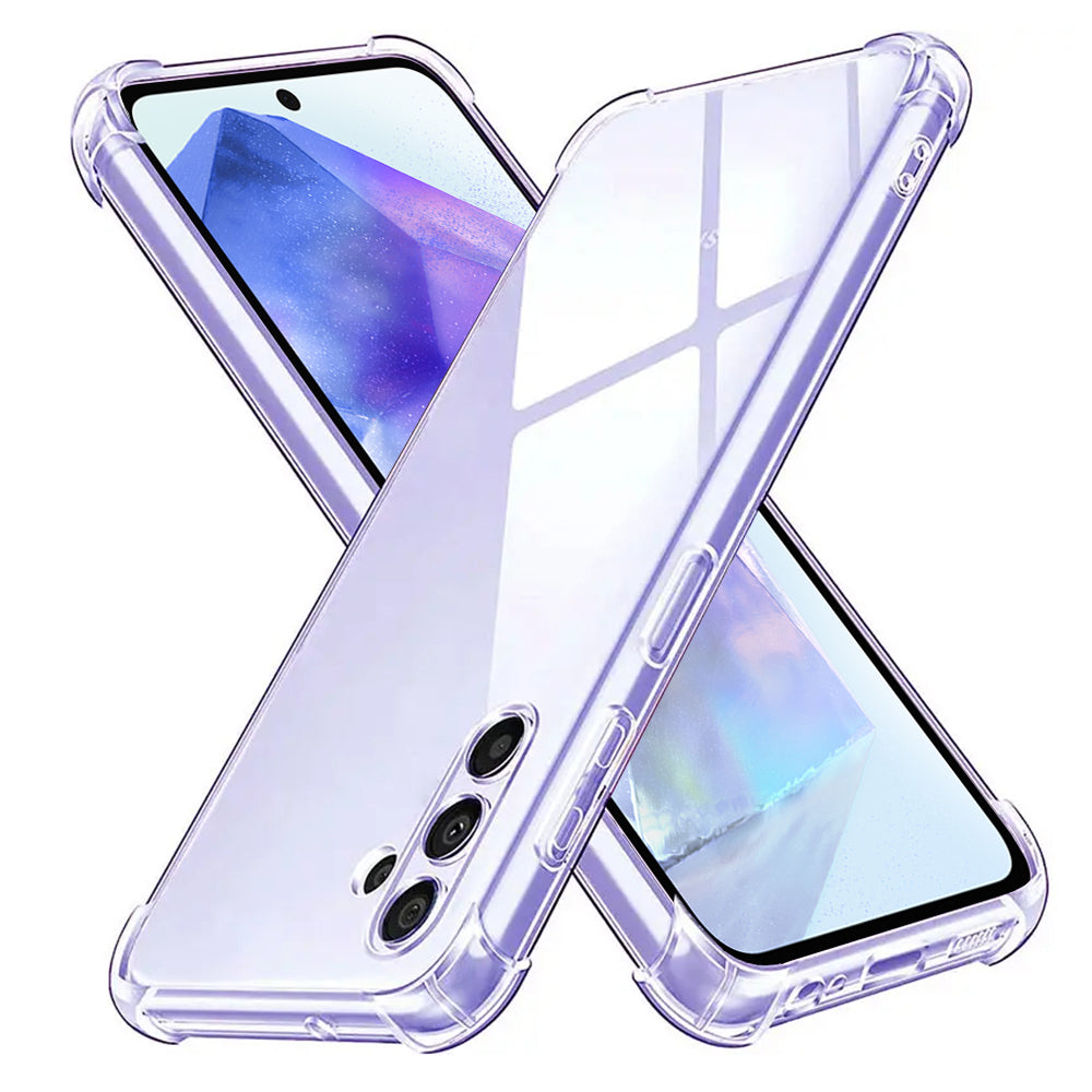 Θήκη για Samsung Galaxy A55 5G A556, Techsuit, Ανθεκτική σε Κρούσεις Διαφανής, Διάφανη