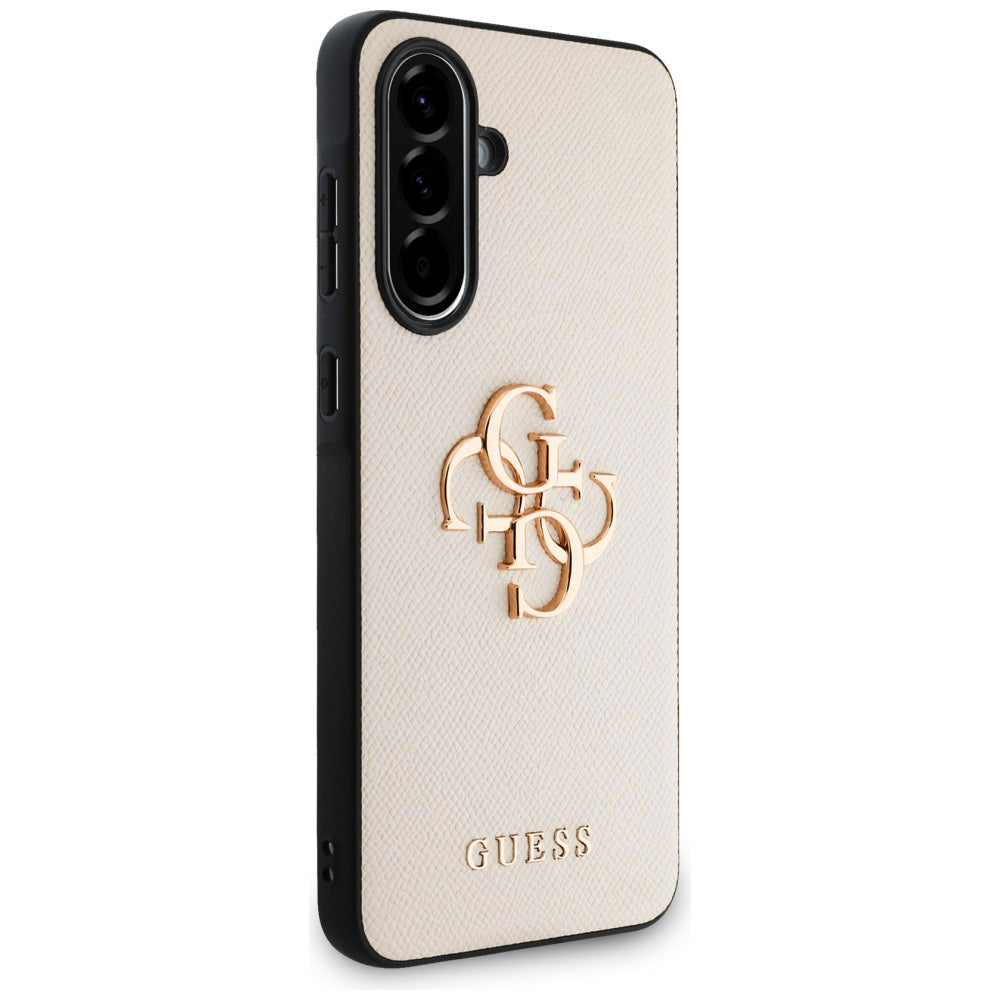 Θήκη για Samsung Galaxy A56 A566, Guess, 4G Grained Big and Classic Logo, Μπεζ