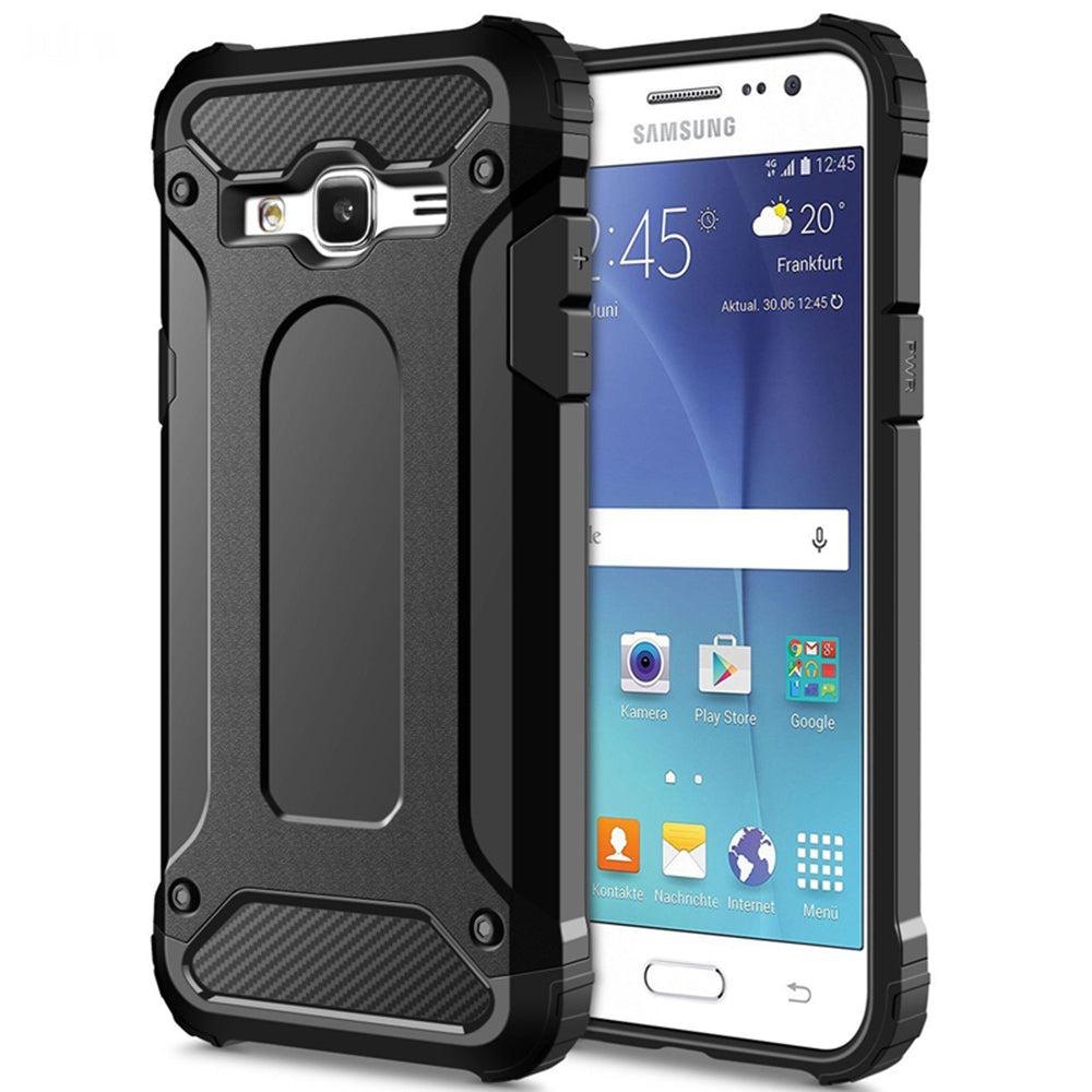 Θήκη για Samsung Galaxy J5 J500, Techsuit, Hybrid Armor, Μαύρη