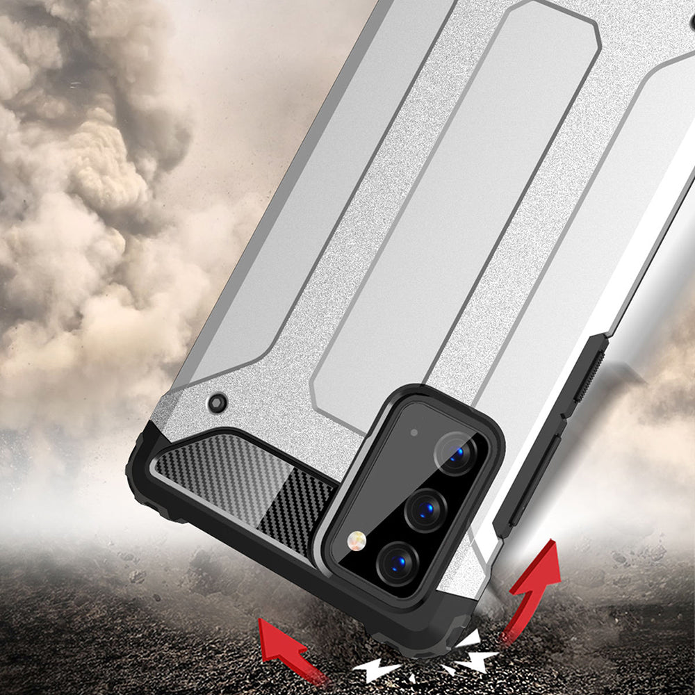 Θήκη για Samsung Galaxy Note 20 5G N981 / Note 20 N980, Techsuit, Hybrid Armor, Μαύρη