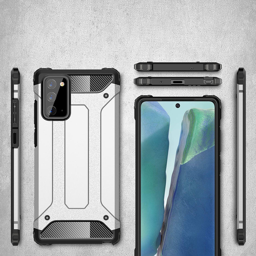 Θήκη για Samsung Galaxy Note 20 5G N981 / Note 20 N980, Techsuit, Hybrid Armor, Μαύρη