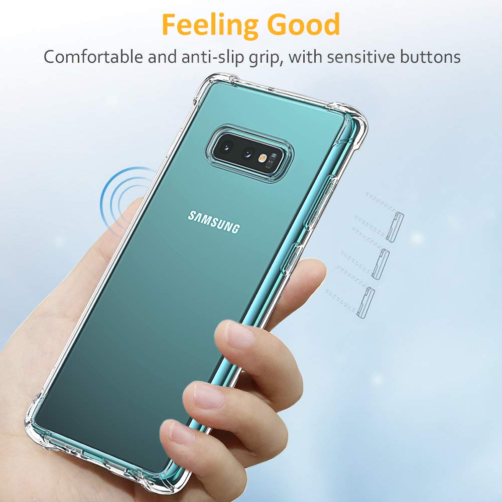 Θήκη για Samsung Galaxy S10e G970, Techsuit, Ανθεκτική σε Κρούσεις Διαφανής, Διάφανη