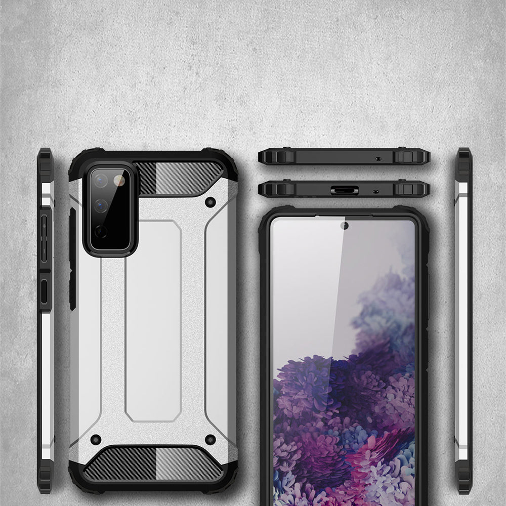 Θήκη για Samsung Galaxy S20 FE 2022 G781 / S20 FE 5G G781 / S20 FE G780, Techsuit, Hybrid Armor, Μαύρη