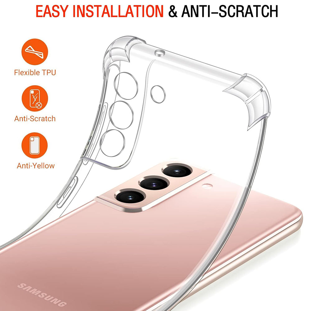 Θήκη για Samsung Galaxy S22 5G S901, Techsuit, Ανθεκτική σε Κρούσεις Διαφανής, Διάφανη