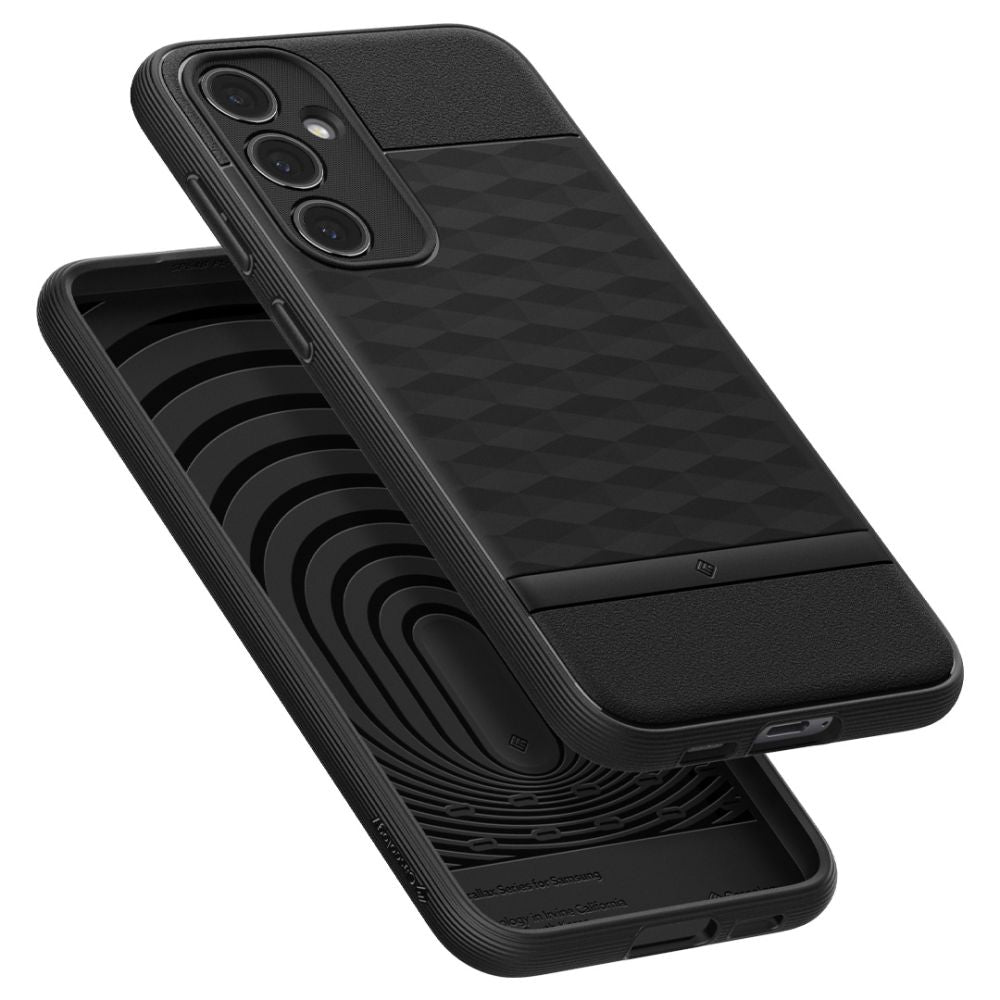 Θήκη για Samsung Galaxy S23 FE S711, Spigen, Caseology Parallax, Ματ Μαύρη