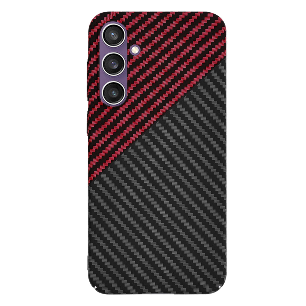 Θήκη για Samsung Galaxy S23 FE S711, Techsuit, Carbonite FiberShell, Μαύρο Κόκκινο