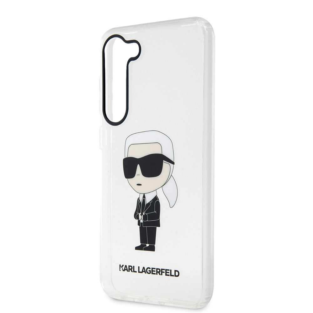 Θήκη για Samsung Galaxy S23 S911, Karl Lagerfeld, Ikonik Karl, Διάφανη