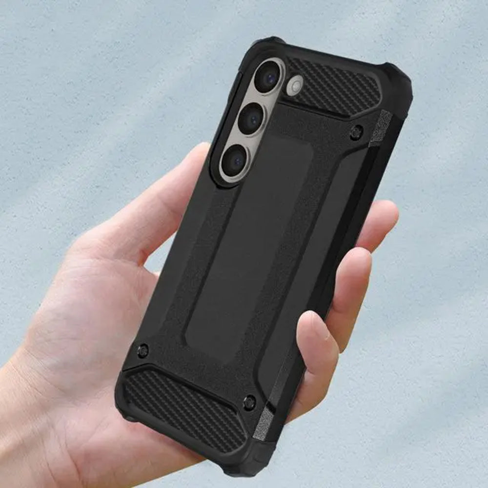 Θήκη για Samsung Galaxy S23 S911, Techsuit, Hybrid Armor, Μαύρη