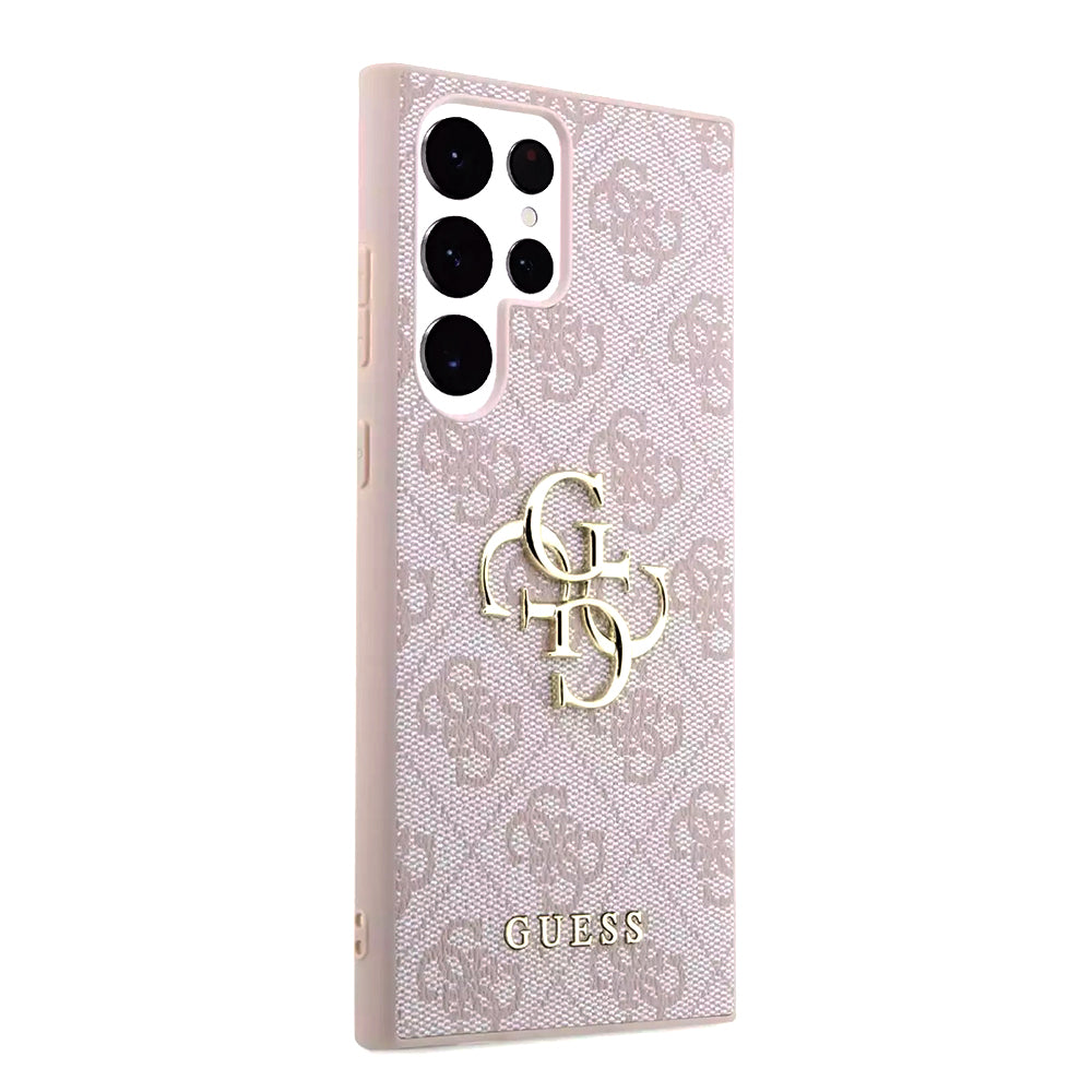 Θήκη για Samsung Galaxy S23 Ultra S918, Guess, 4G Big Logo, Ροζ