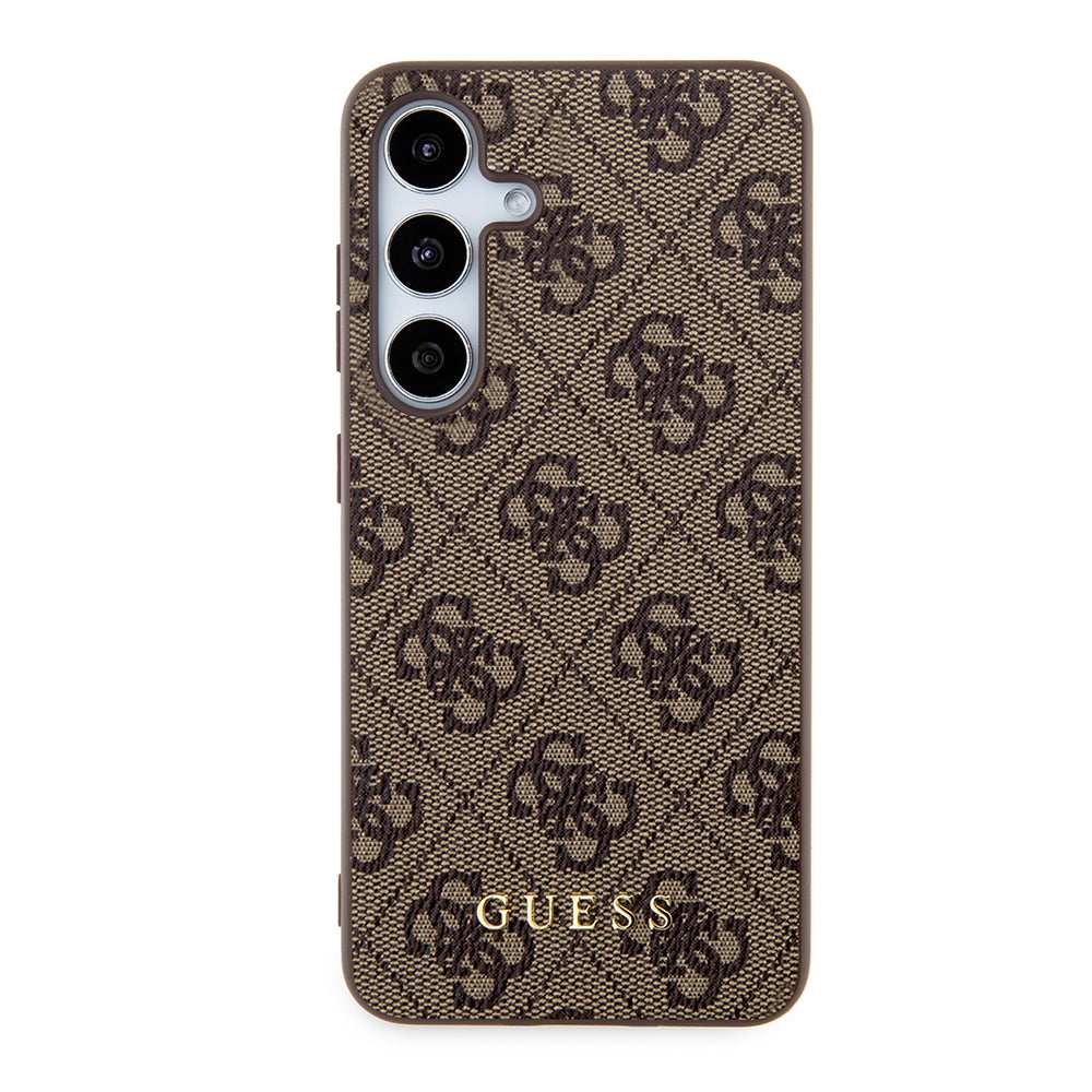 Θήκη για Samsung Galaxy S24+ S926, Guess, 4G Metal Gold Logo, Καφέ