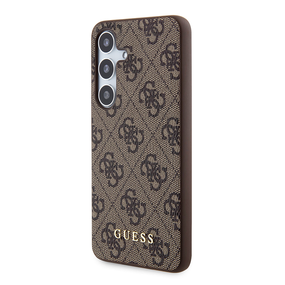 Θήκη για Samsung Galaxy S24+ S926, Guess, 4G Metal Gold Logo, Καφέ