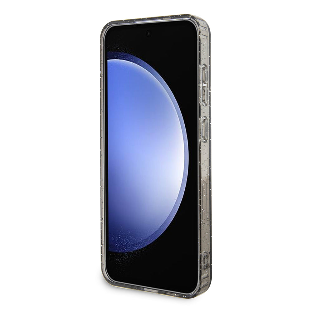 Θήκη για Samsung Galaxy S24+ S926, Karl Lagerfeld, Glitter Karl & Choupette, Μαύρη Διαφανής