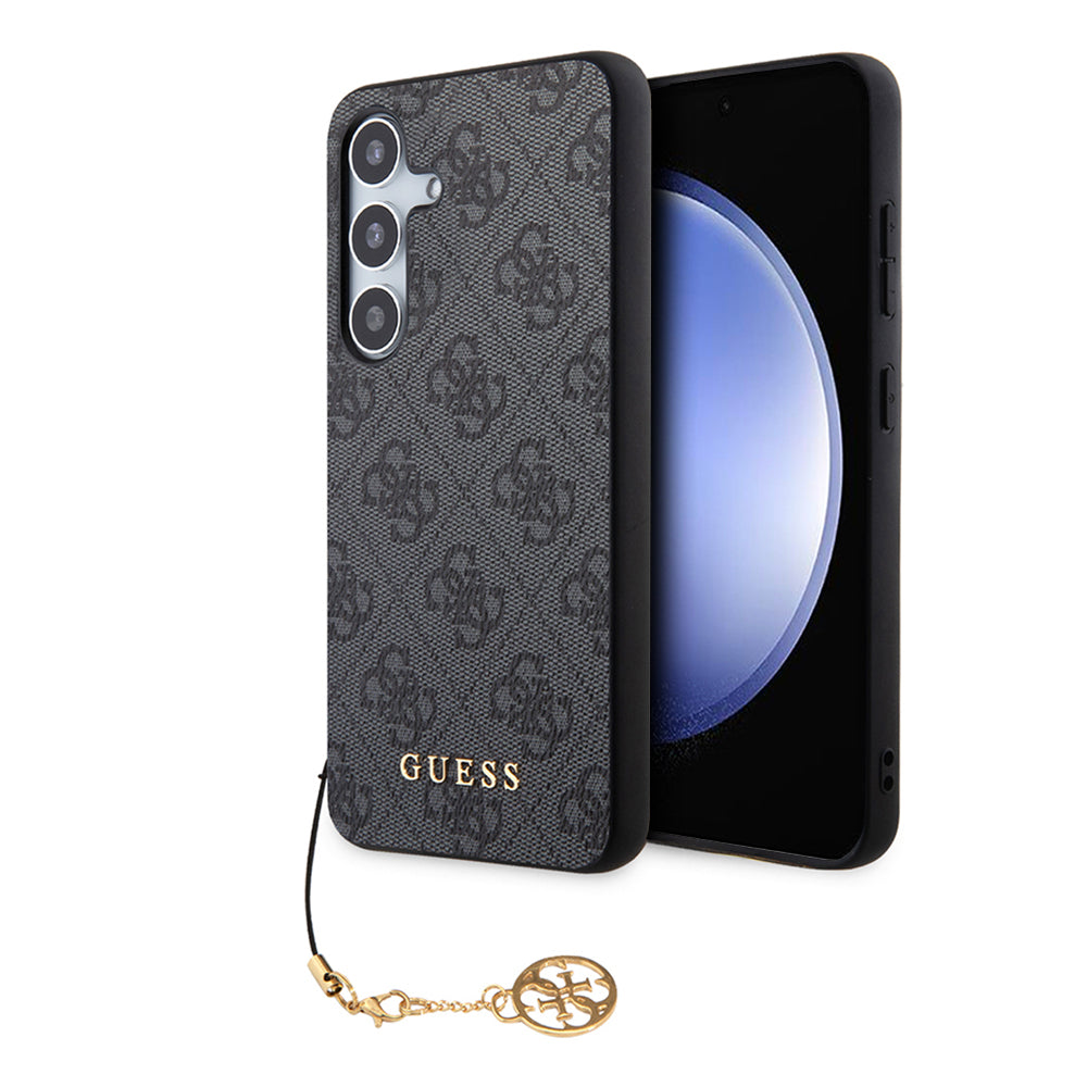 Θήκη για Samsung Galaxy S24 S921, Guess, 4G Charm, Μαύρη