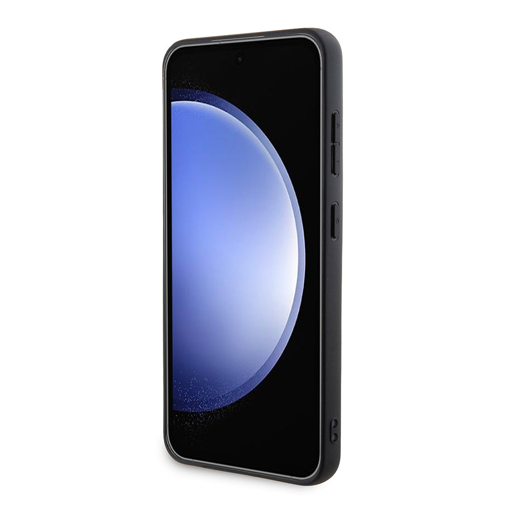 Θήκη για Samsung Galaxy S24 S921, Karl Lagerfeld, Saffiano Karl & Choupette Metal, Μαύρη