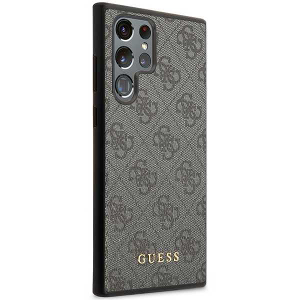 Θήκη για Samsung Galaxy S24 Ultra S928, Guess, 4G Metal Gold Logo, Μαύρη