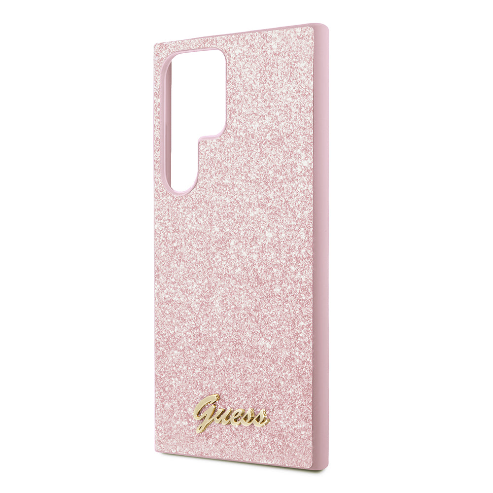 Θήκη για Samsung Galaxy S24 Ultra S928, Guess, Glitter Script, Χρυσή